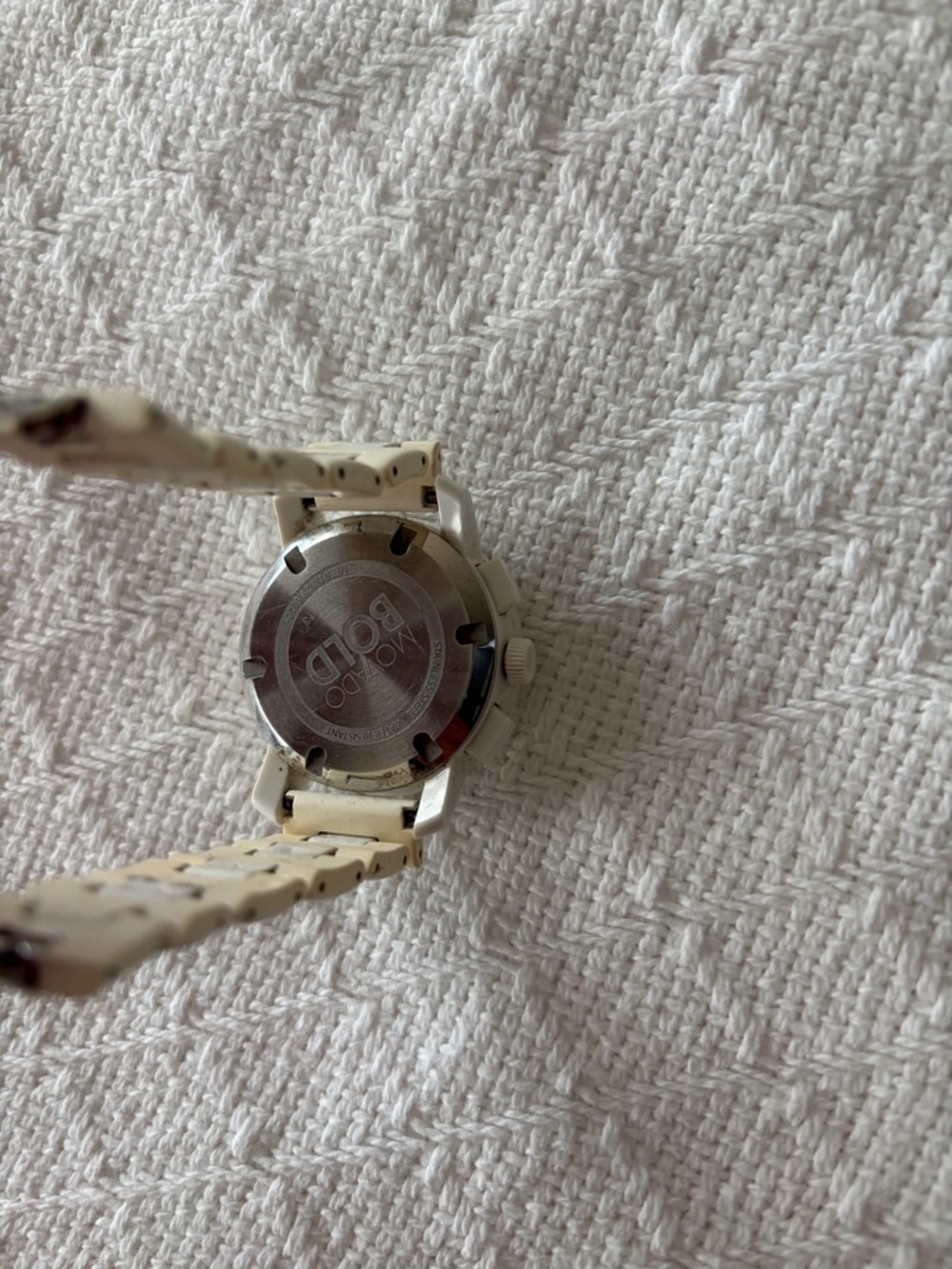 Movado White Ceramic Link Bracelet Watch - Picture 3 of 4